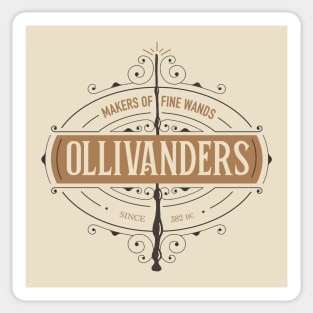 ollivanders wand shop Sticker